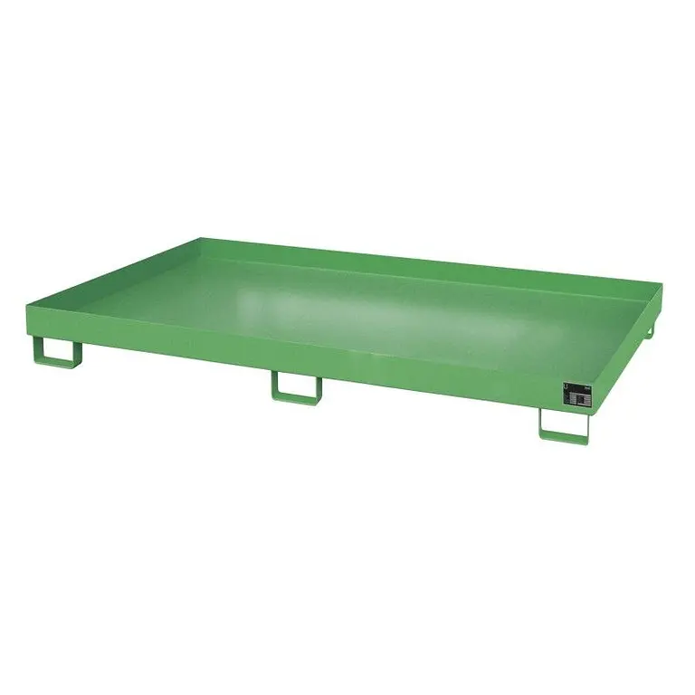 Smooth shelf, painted, green