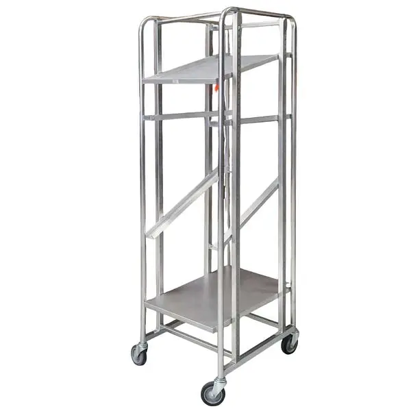 Carro metálico con estantes inclinados para cajas de 600 x 400mm