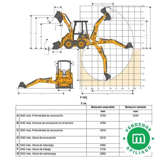 JCB 1CX mini backhoe loader