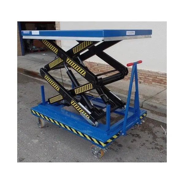 Mesa Elevadora Eléctrica con Ruedas y Tirador 2000kg
