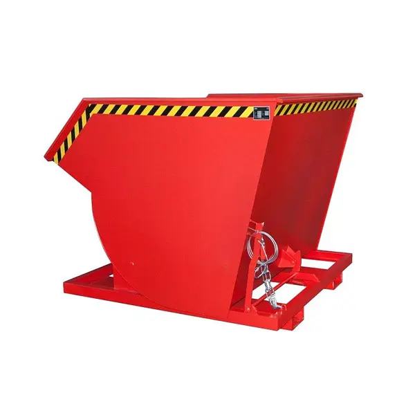 Container tilting, painted, Red fire