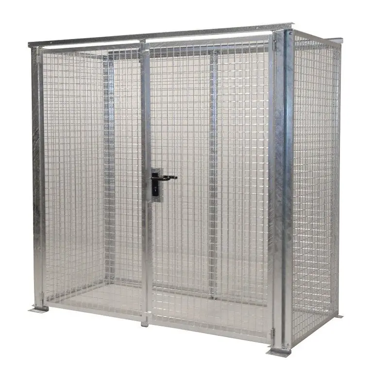 Container for gas pumps hot galvanized