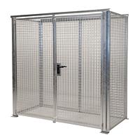 Container for gas pumps hot galvanized