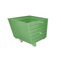 Stackable chips, painted, green silk