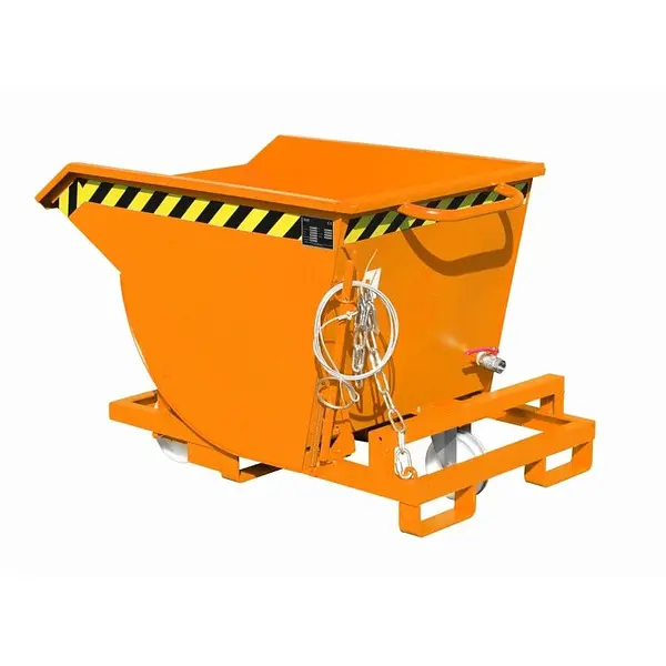 Contenedor de virutas, pintado, Amarillo naranja