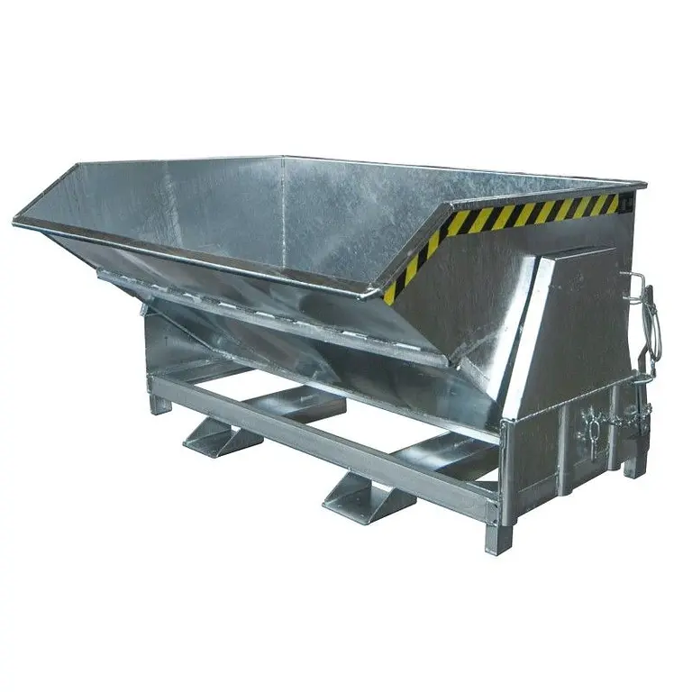Contenedor basculante, galvanizado en caliente