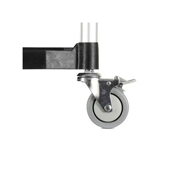 Stainless steel cart with 3 trays