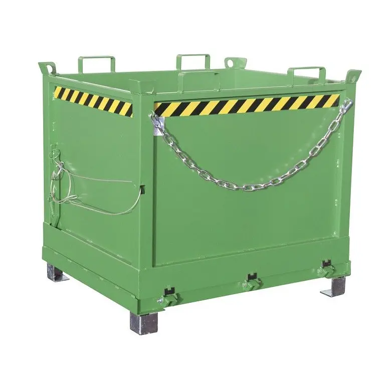 Contenedor con base Drop Away, pintado, verde Reseda