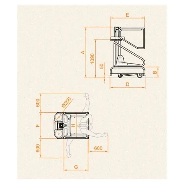 150kg electric lifting platform