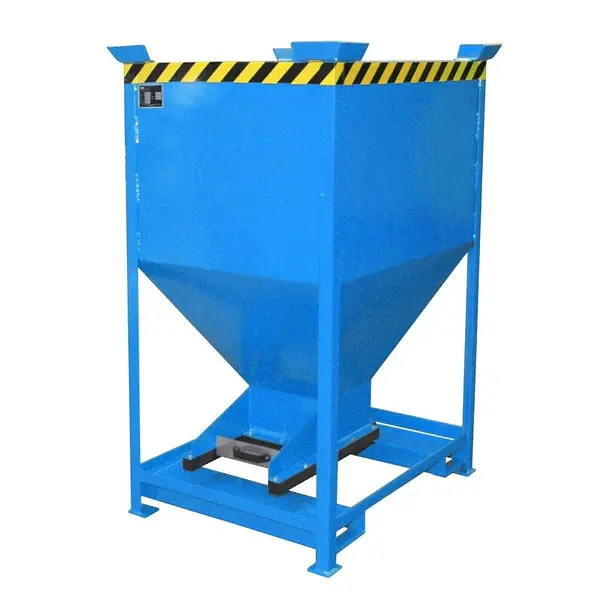 Silo Container, pintado, Azul claro