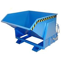 Container tilting, painted, light blue
