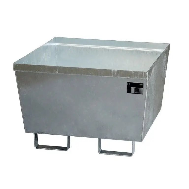 Hot-dip galvanized collector tray