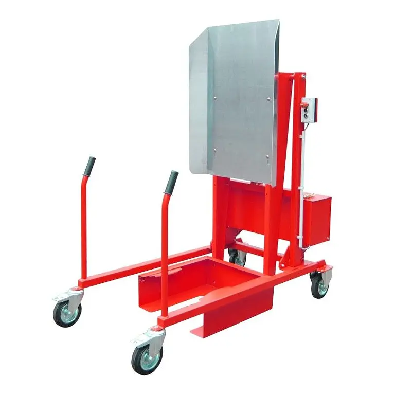 Contenedor volcado con ruedas