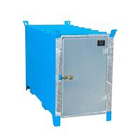 Fluorescent tube box painted light blue