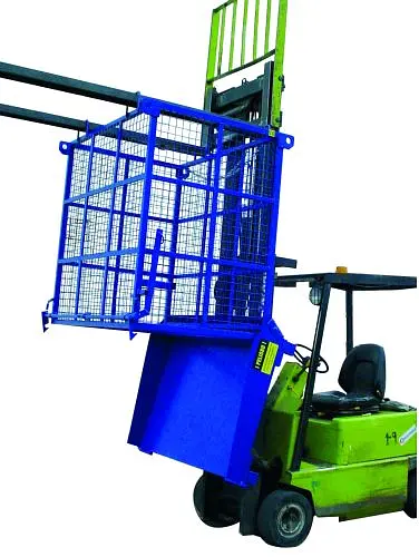 Manupack 1100L/500Kg bottom discharge container mesh
