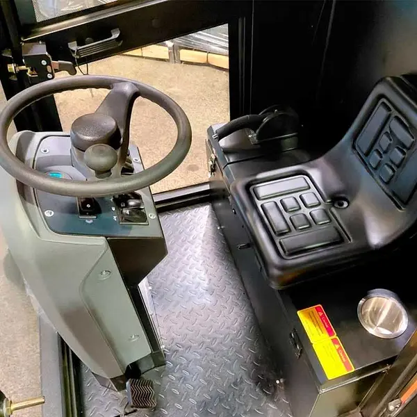 Tymbia electric sweeper with cabin