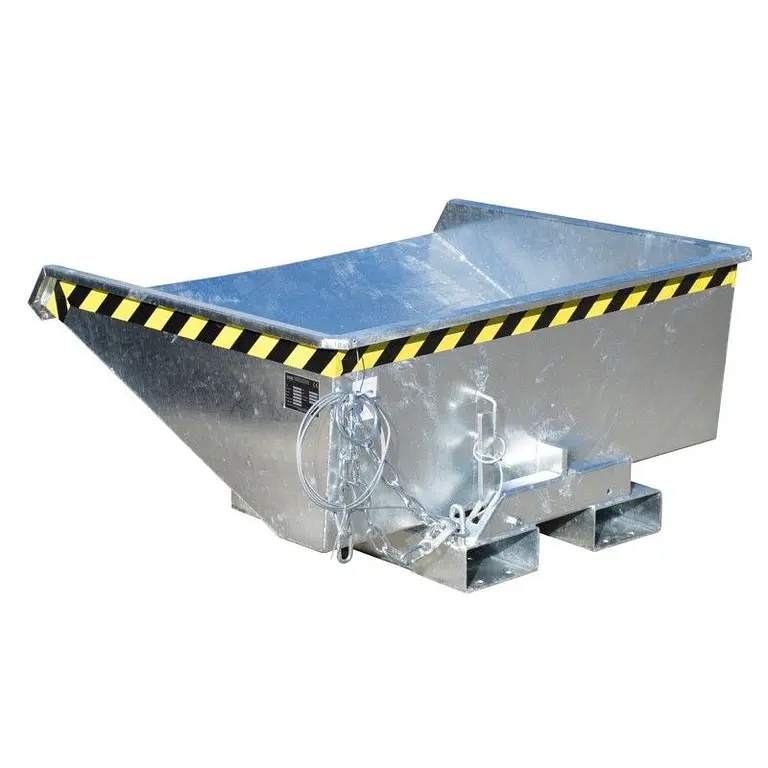 Contenedor basculante, galvanizado en caliente