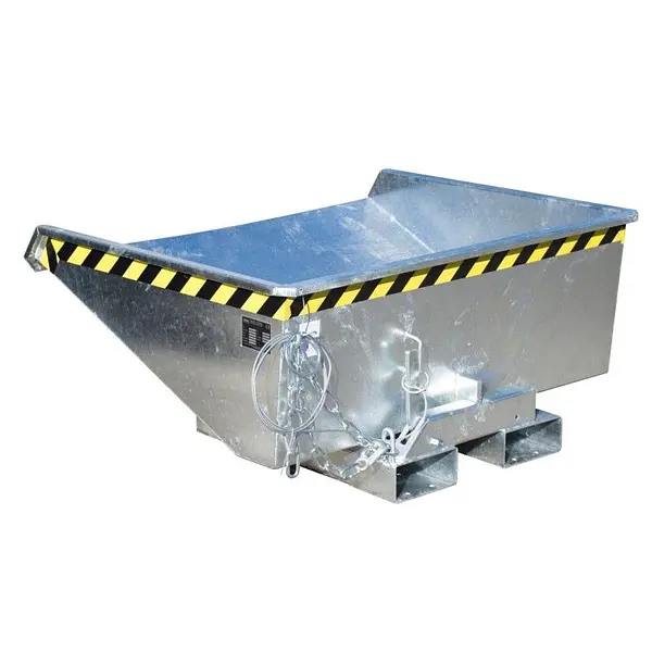 Contenedor basculante, galvanizado en caliente
