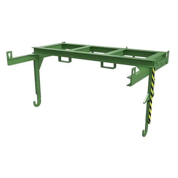 Travesaño para volquetes apilables, pintado, verde Reseda