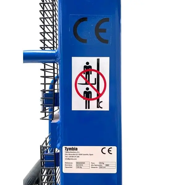 Apilador  Manual 1000kg a 3000mm