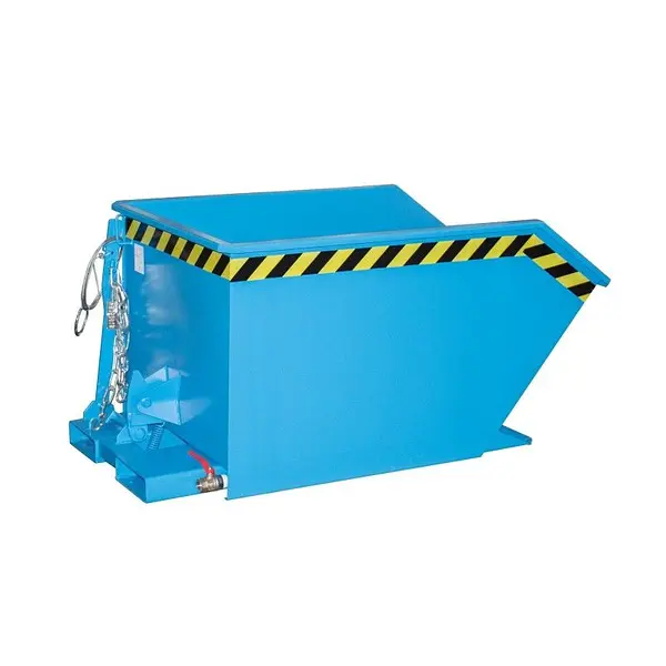 Contenedor de virutas, pintado, azul claro