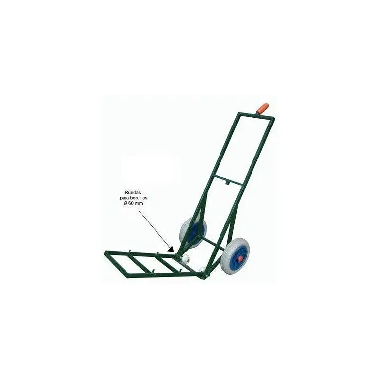 Cart folding shovel 600mm with steel frame and pneumatic wheels