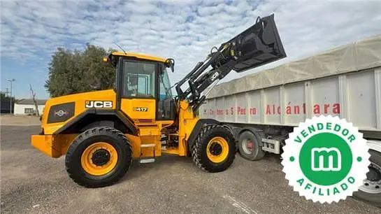 JCB 417 S5 HT articulated wheel loader with high dump bucket