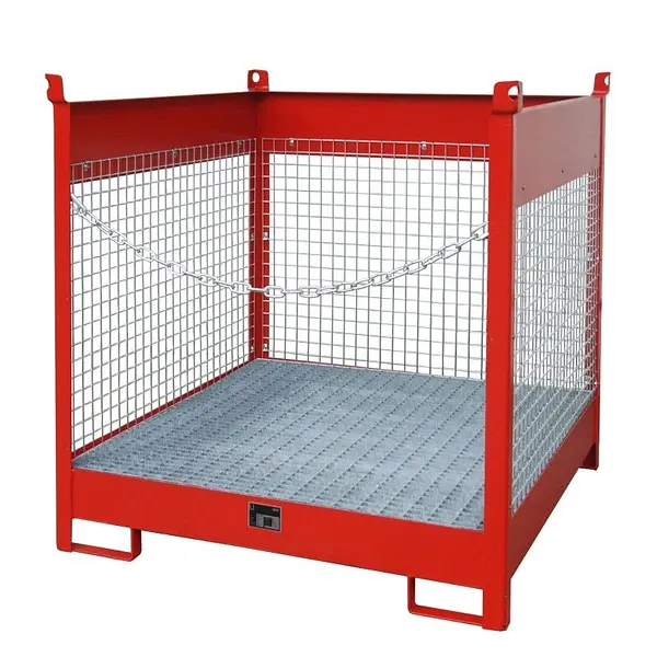 Piston stacking pallet truck lacquered live red
