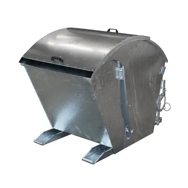Contenedor basculante, galvanizado en caliente