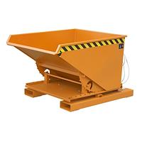Contenedor basculante, pintado, Amarillo naranja