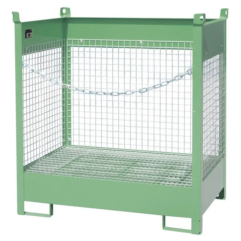 Pill stacking pallet, lacquered, green silk