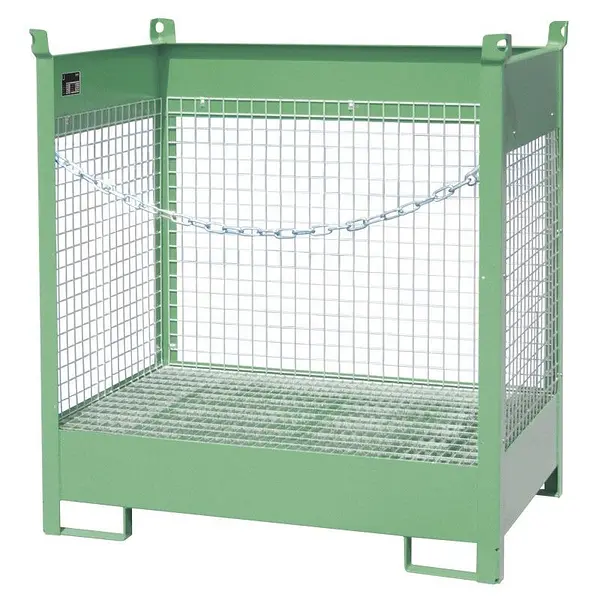 Pill stacking pallet, lacquered, green silk