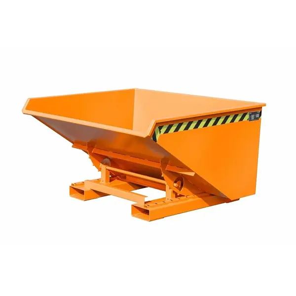Contenedor basculante, pintado, Amarillo naranja