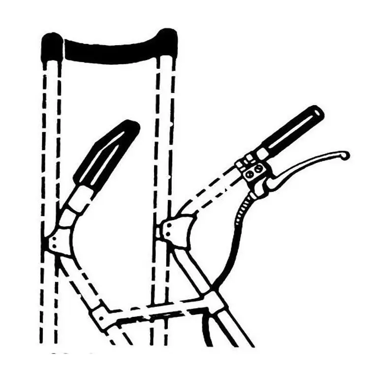Hand brake for manual carts