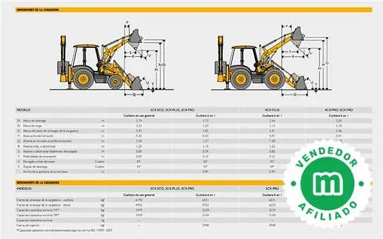JCB 3 CX Plus 110 HP turbo backhoe loader