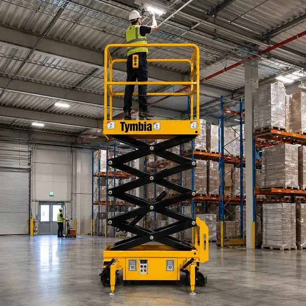Tymbia 5.9m semi electric scissor lift