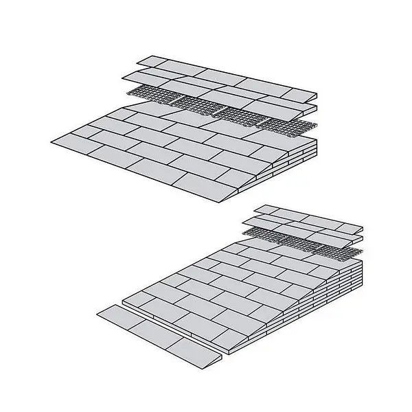 Ramp kit for door thresholds 1.8 to 19.9cm