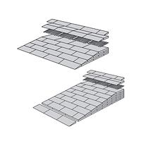 Ramp kit for door thresholds 1.8 to 19.9cm