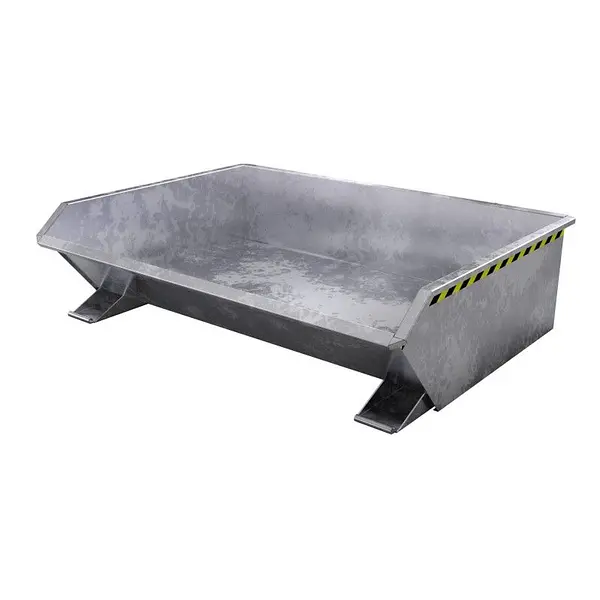 Mini contenedor basculante, galvanizado en caliente