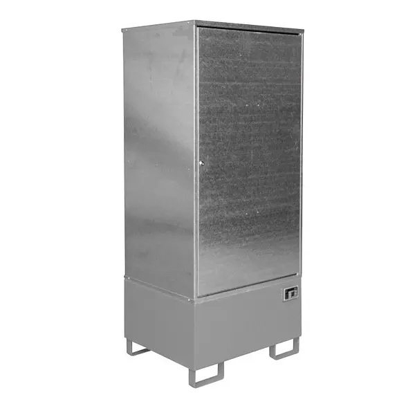 Hazardous materials storage cabinet painted mouse grey