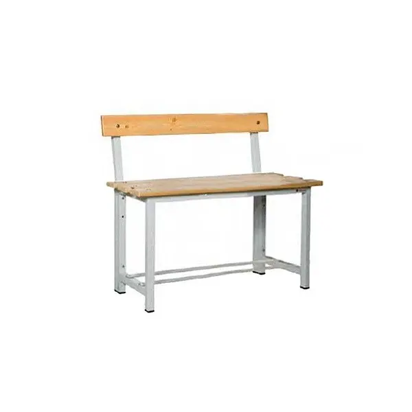 Changing room bench with Steel and Wood Backup