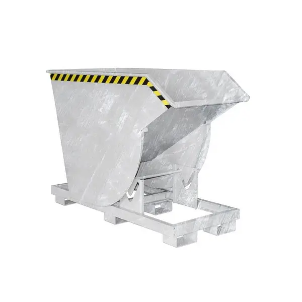 Contenedor basculante, galvanizado en caliente