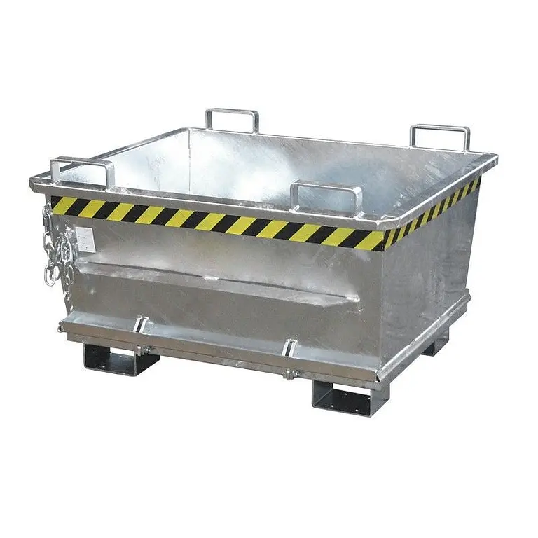 Contenedor con base Drop Away, galvanizado en caliente
