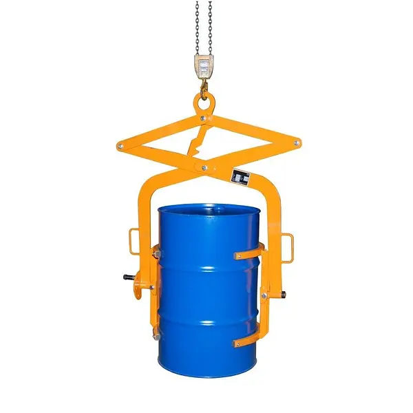 Pinza giratoria para bidones, pintada, Amarillo naranja