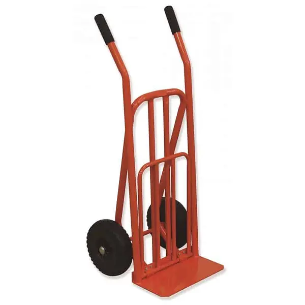 Folding wheelbarrow 250 kg with puncture-proof tire