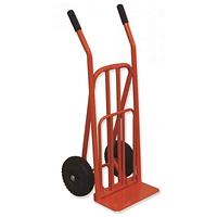 Folding wheelbarrow 250 kg with puncture-proof tire