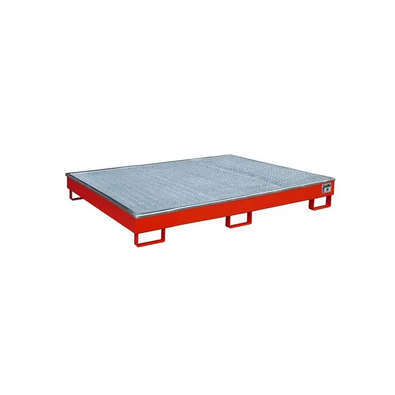 Shelf sink with PE insert, painted, red fire
