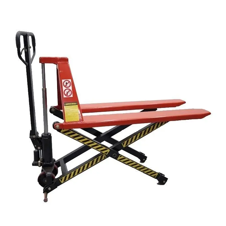 Table forklift with spring scissor lift