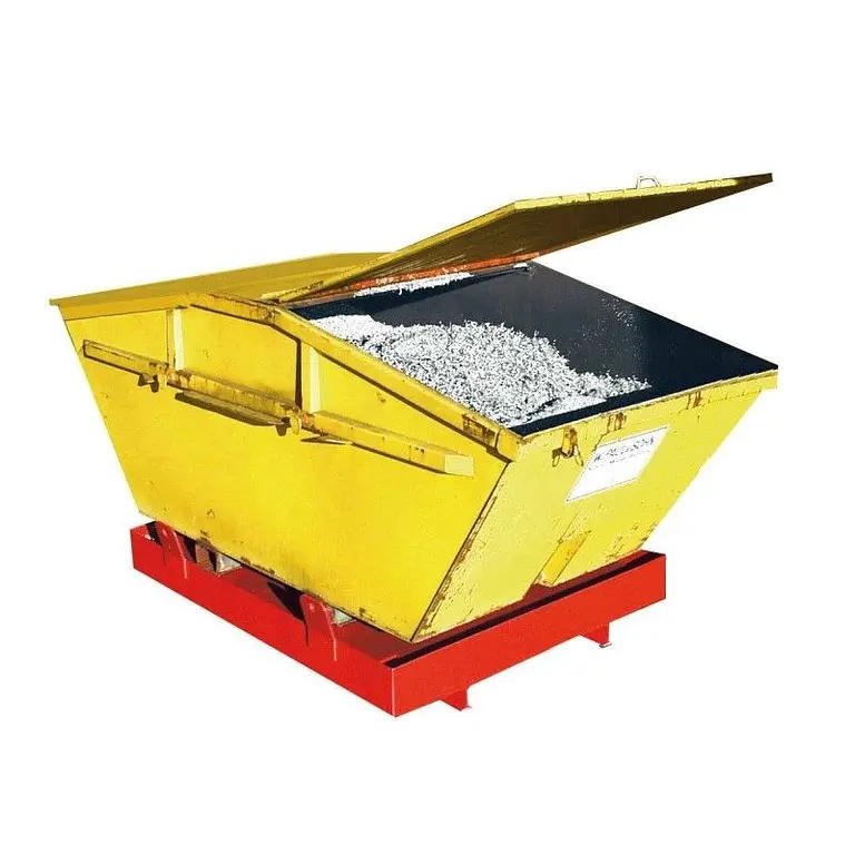 Filling band for containers painted orange yellow