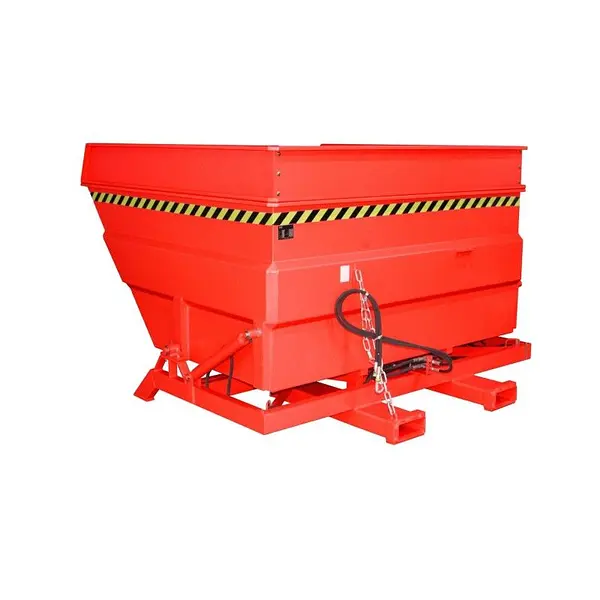 Contenedor rojo de gran volumen para fuego